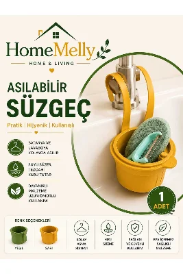 1 Adet Altı Açılabilen Lavaboya Asılabilir Çöp Süzgeci Yemek Atık Süzgeci