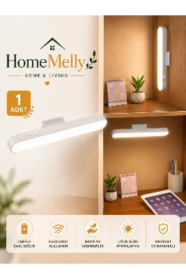 Şarjlı Kablosuz LED Lamba – 3 Mod Işık, Mıknatıslı Yapışkanlı, Çok Amaçlı Aydınlatma
