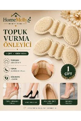 2'li Yapışkanlı Topuk Koruyucu & Ayakkabı Numara Küçültücü – Ayak Vurma Önleyici Ped