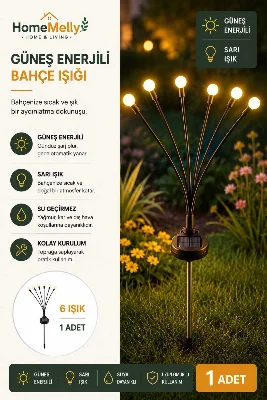 Solar Bahçe Lambası Güneş Enerjili Dekoratif Bahçe Aydınlatması LED Çim Işığı