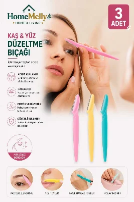 3'lü Kaş ve Yüz Tüy Temizleme ve Şekillendirme Usturası