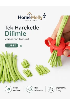 Fasulye Dilimleme Aparatı Pratik Sebze Dilimleyici Fasulye Kesici Mutfak Aparatı