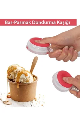 Baş Parmak Silikon Dondurma Kaşığı | Porsiyonlama Kaşığı – Pratik Ve Ergonomik Tasarım