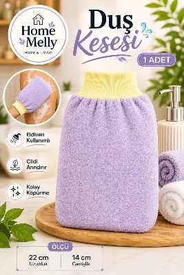 1 Adet Banyo Duş Kesesi - Peeling Eldiveni , Banyo Lifi ve Kesesi