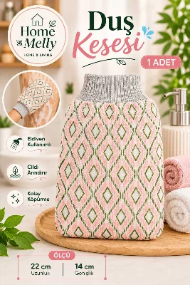1 Adet Banyo Duş Kesesi - Peeling Eldiveni , Banyo Lifi ve Kesesi
