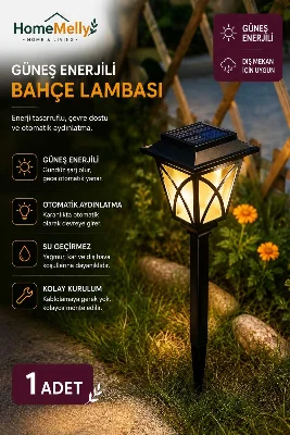 1 Adet Dış Mekan Bahçe Yolu Balkon Solar Aydınlatma Aparatı