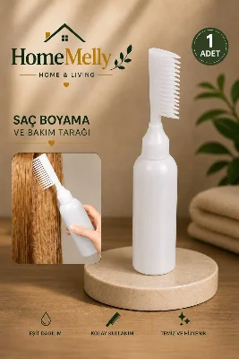 Taraklı Saç Boyama Şişesi aç Bakım Tarağı Saç Bakım Yağı Aplikatörü Saç Boyama Tarağı