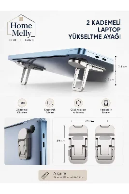 2 Kademeli Laptop Yükeltme Ayağı - 1 Çift