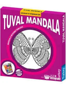 Mandala Tuval Çocuklar Için Özel Boyanabilir Tablo Tuval Mandala