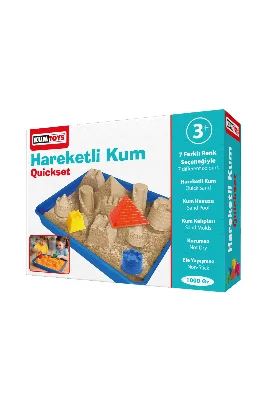Hareketli Kinetik Kum 1000 Gr (6 Kalıp Hediyeli)