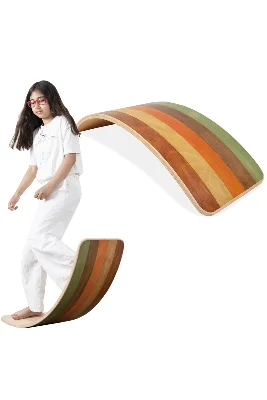 Denge Tahtası Earth Balance Board Doğal Ahşap Çocuk Oyuncak