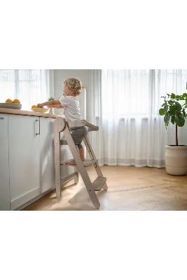 Montessori Öğrenme Kulesi Katlanabilir Güvenlikli