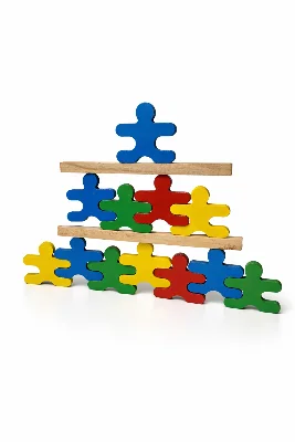 Wooden Ahşap Acrobat Denge Oyunu Kutu Oyunları Aile Kutu Oyunları