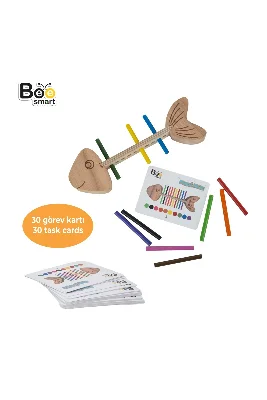 Renkli Balık Oyunu Örüntü ve Dizme Oyunu Montessori