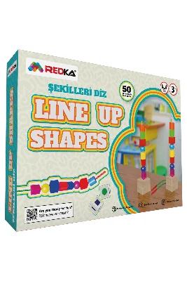 Line Up Shapes Şekilleri Diz Eğlenceli Çocuk Kutu Oyunu