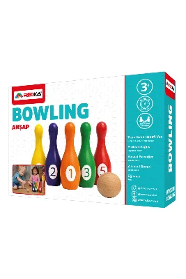 Doğal Organik Ahşap Waldorf Bowling Oyuncak Seti Kutu Oyunu Akıl Oyunu Çocuklar