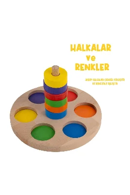 Halkalar ve Renkler Eğitici Oyuncak Öğretici Geliştirici Oyuncak Çocuk Için Hediye