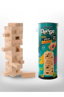 Toru 54 Parça Ahşap Denge Oyunu – Jenga