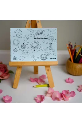35x50 cm A3 Resim Defteri- Ayna Model - Çizim, Boyama, Hobi- İç ve Dış Mekanda Kullanım