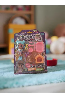 Picnic Party Bebek ve Köpek Bakım Oyuncak Seti – 9 Parça | Bebek Oyuncak & Rol Yapma