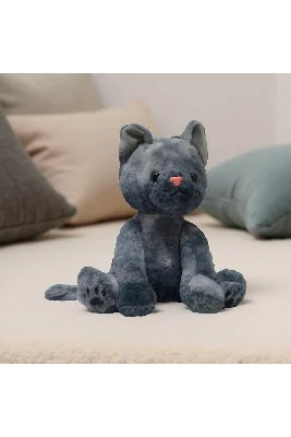 25 cm Peluş Kedi – Yumuşak ve Sevimli Peluş Kedi - Çocuklar İçin Yumuşacık Oyun Arkadaşı