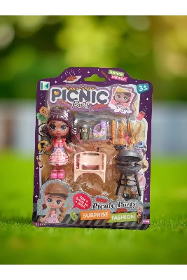8 Parça Kartela Bebek Barbekü-Mangal Seti-Eğitici-Evcilik-Rol Yapma-Duyu Gelişim Oyuncağı